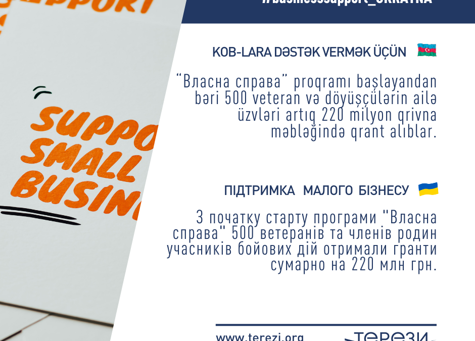 ПРОГРАМА “ВЛАСНА СПРАВА” ДЛЯ ПІДТРИМКИ МСБ