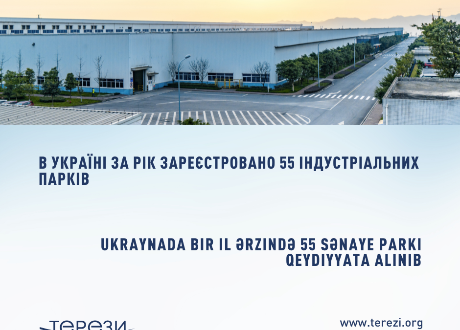 Ukraynada bir il ərzində 55 sənaye parkı qeydiyyata alınıb