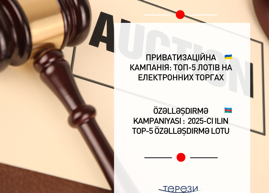 Özəlləşdirmə kampaniyası davam edir: “Prozorro.Satış” platformasında dövlət müəssisələri hərraca çıxarılıb
