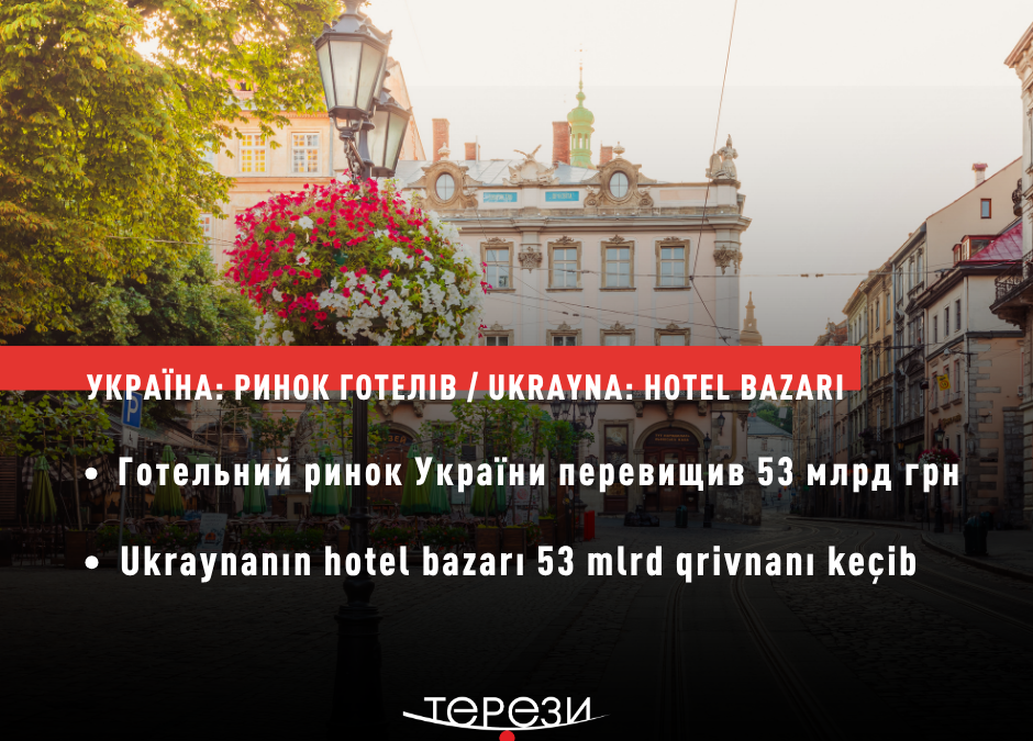 Ukraynanın hotel bazarı: investisiyalar harada cəmləşir?